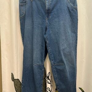 Banana Republic Mid-Rise Barrel Jeans in Blue